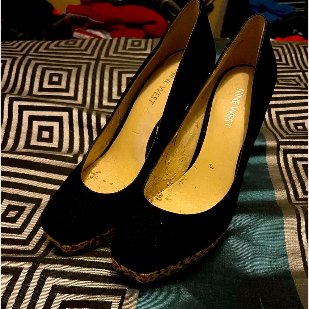 Women shoes animal print Nine West